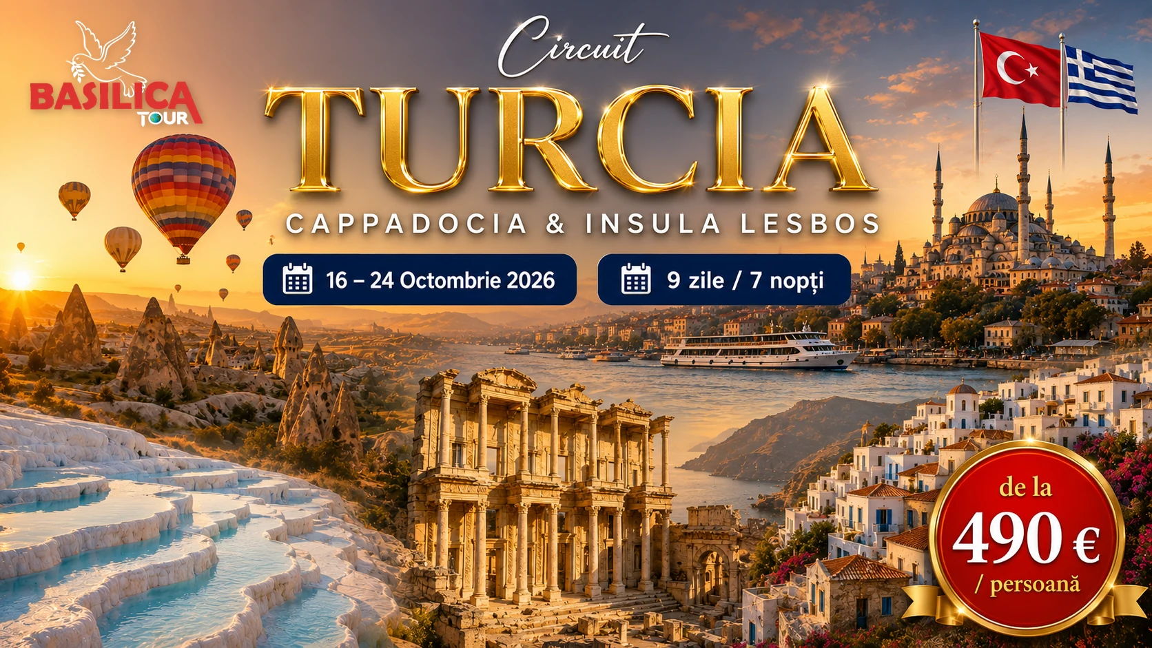 Circuit Turcia – Cappadocia & Insula Lesbos
