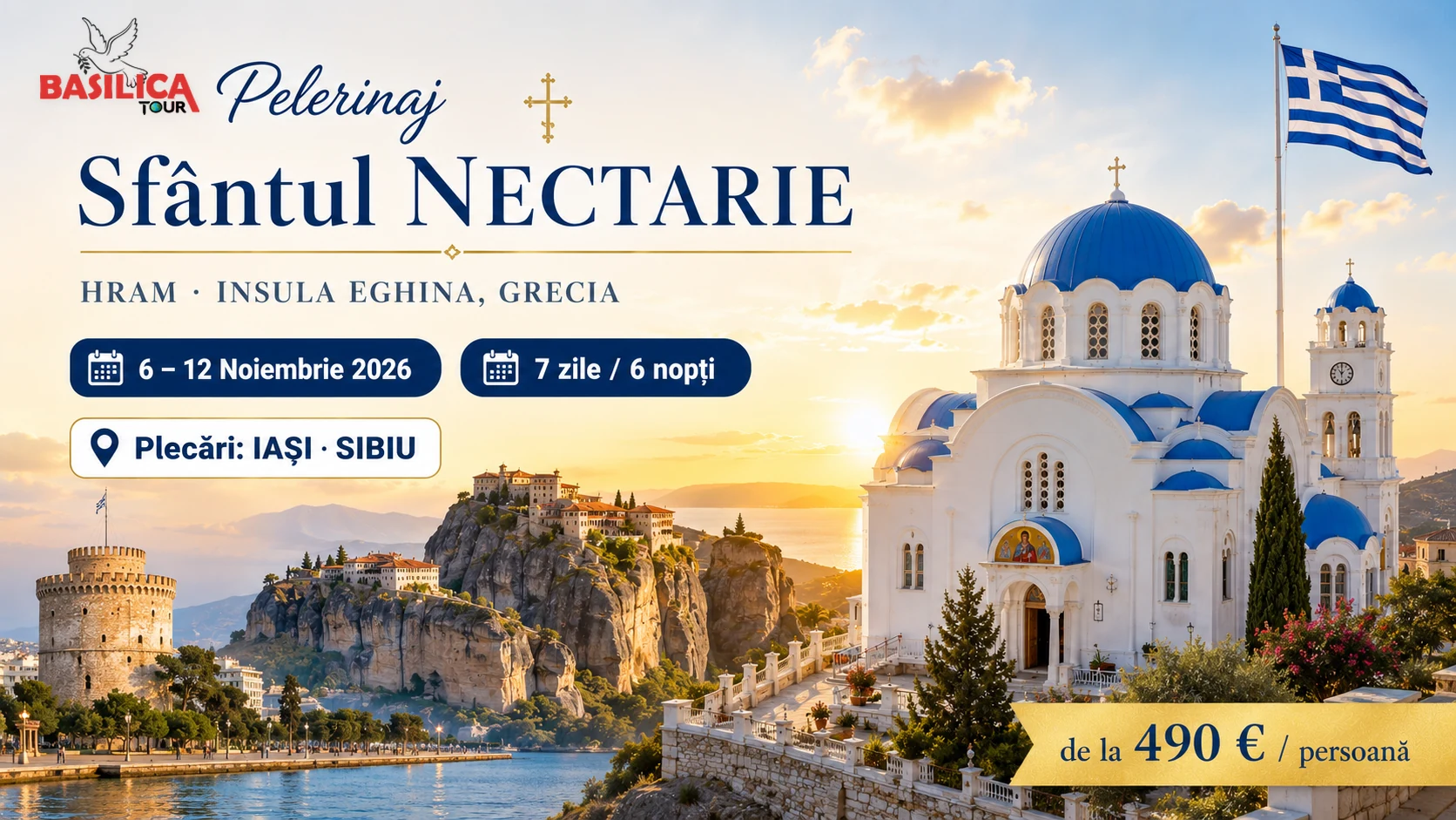Pelerinaj Sf. Nectarie · Iași & Sibiu